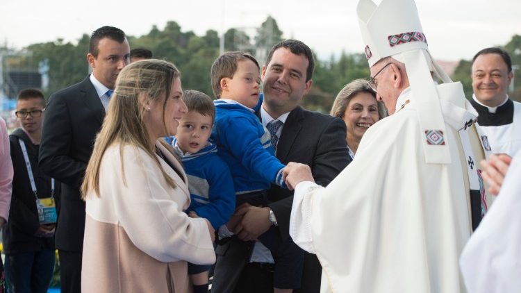 Le Pape François en Colombie, le 7 septembre 2017.