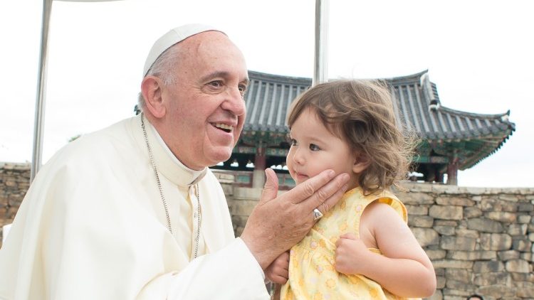 教宗方济各于2014年牧灵访问南韩
