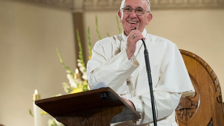 Le Pape François a reçu les sept nouveaux ambassadeurs près le Saint-Siège, le 14 décembre 2017 en salle Clémentine au Vatican.