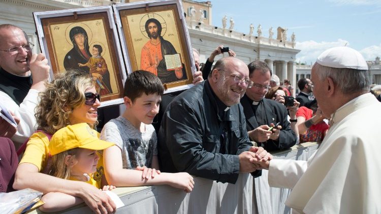 Di Noto bei einer Begegnung mit dem Papst