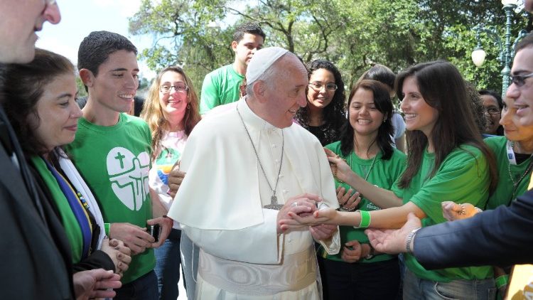 Papa Francesco tra i giovani della Gmg