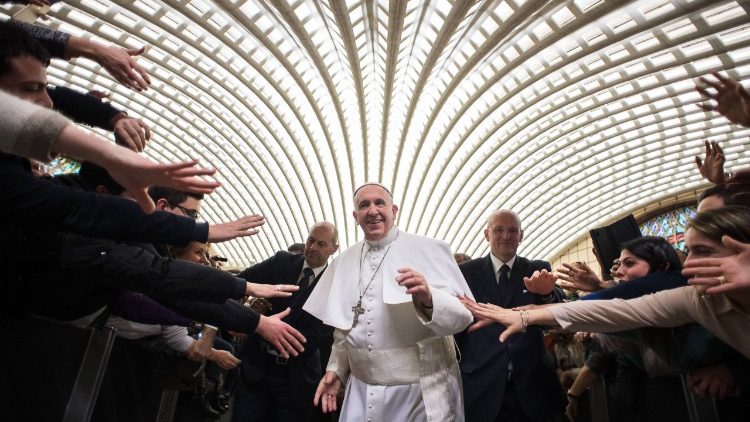 Papst bei der Generalaudienz