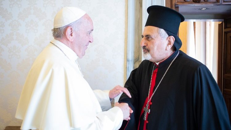 Papa Francesco incontra  Ignace Youssif III Younan, Patriarca di Antiochia dei Siri