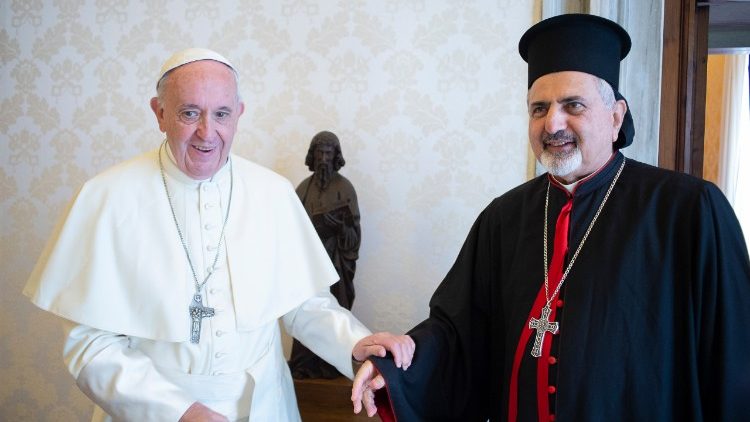 Papa Francesco incontra  Ignace Youssif III Younan, Patriarca di Antiochia dei Siri