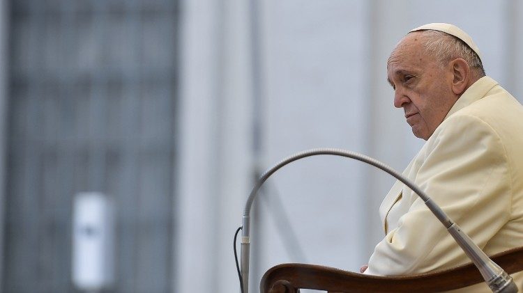 Papst Franziskus bei einer Generalaudienz