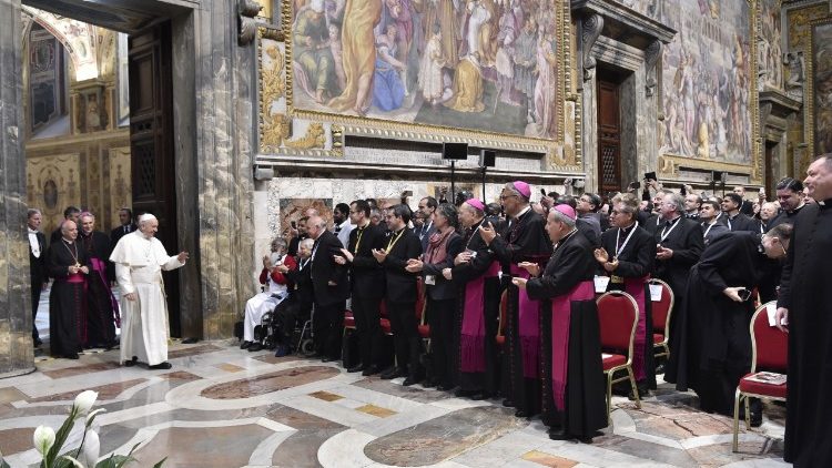 Papa Francesco incontra i Missionari della Misericordia