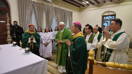 Papa Francisco: missa com a comunidade de Mianmar