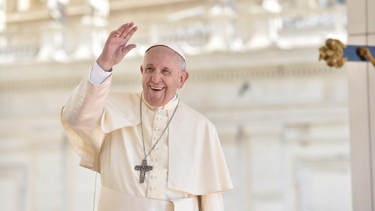 Påven Franciskus vid onsdagsaudiensen