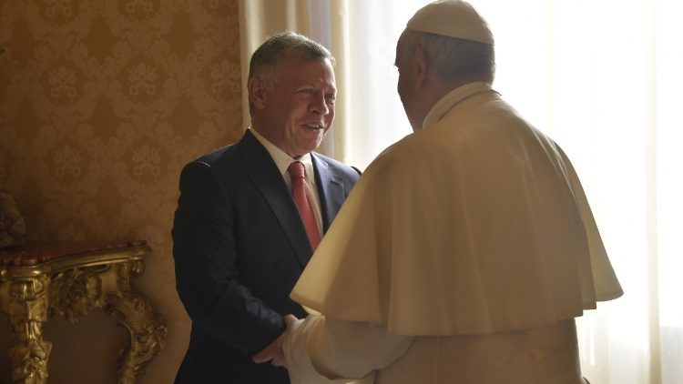 Le Pape recevait le roi Abdallah II ben Al-Hussein le 19 décembre 2017 au Vatican.