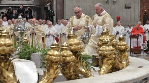Messe chrismale présidée par le Pape François - Jeudi Saint 