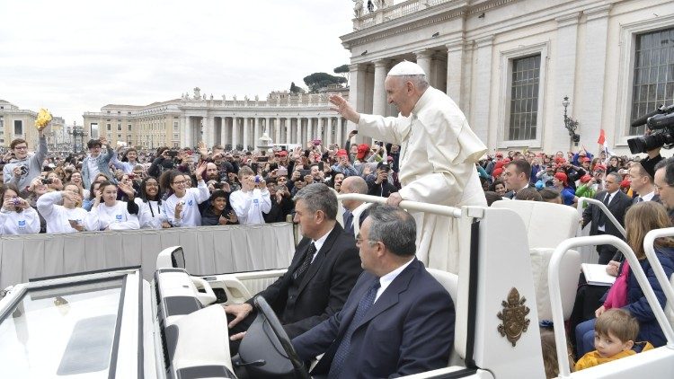 Ferenc pápa a szerdai általános kihallgatáson