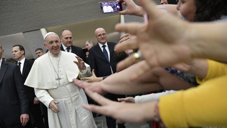 Le Pape François lors de l'audience du 7 mars 2018.