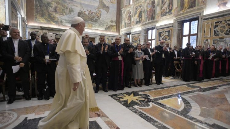 2018-06-01 Spotkanie Papieża Franciszka z dyrektorami Papieskich Dzieł Misyjnych 