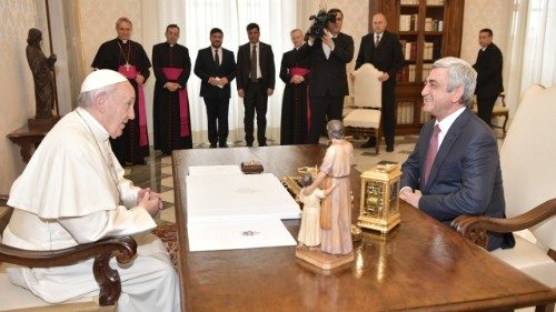 Papa Francesco riceve il Presidente della Repubblica di Armenia