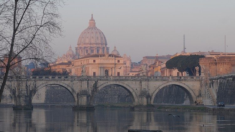Vue sur l'État de la Cité du Vatican. 