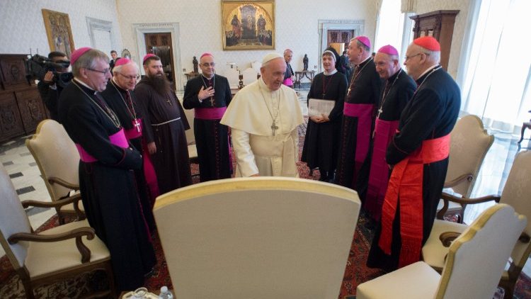 2018-06-07 Papa Francesco incontra i presuli della Conferenza Episcopale dei Paesi Scandinavi in visita "ad Limina Apostolorum"