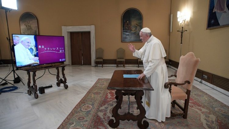 Papa Francesco in video-collegamento con l'Università Sophia di Tokyo
