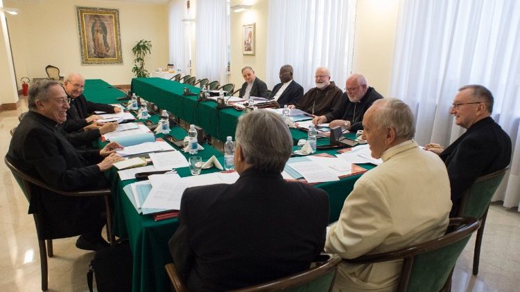 Archive photo of the Council of Cardinals (C9) in session on 12 June, 2018.