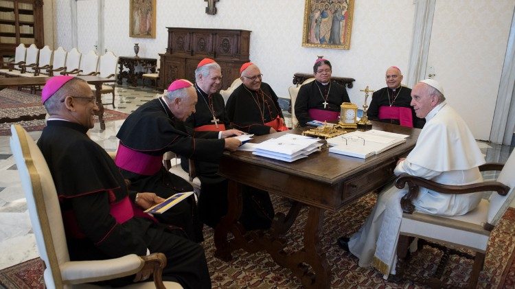 Papež s venezuelskými biskupy (2018)