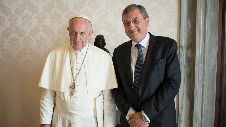 Папа і прафесар Вінчэнца Буонома