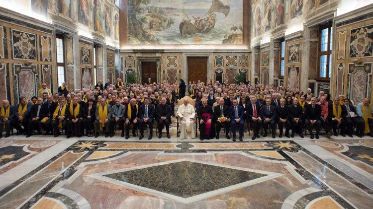 Udienza di Papa Francesco ai Membri della Consulta Nazionale Antiusura nella Sala Clementina