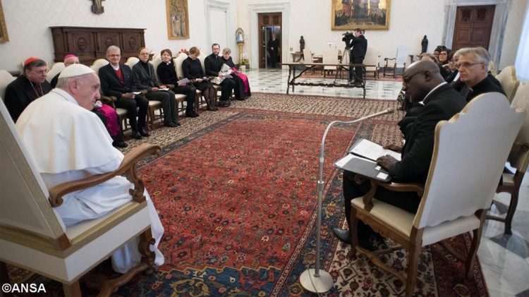 Pope Francis meets the delegation from the Lutheran World Federation