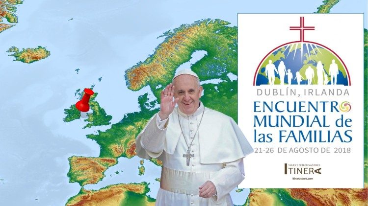 Programa del Viaje Apostólico del Papa a Dublín, 25 y 26 de agosto de 2018. 
