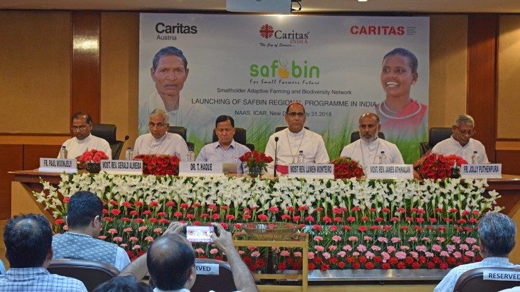 Launch of Caritas India's SAFBIN project on July 31, 2018, in New Delhi. 