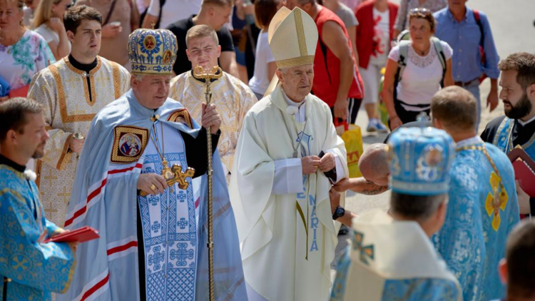 Prešovský arcibiskup metropolita Ján Babjak SJ a kardinál Jozef Tomko