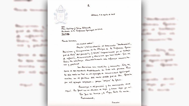 2018.08.07 Papa Francesco, lettera ai vescovi cileni