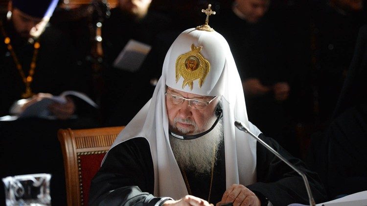 Patriarch Kyrill I. bei den Gesprächen im Phanar