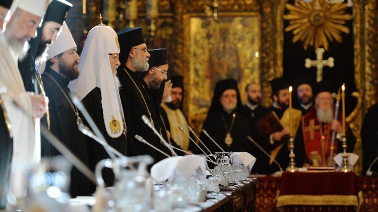 Rencontre des patriarches orthodoxes au Phanar en 2014.