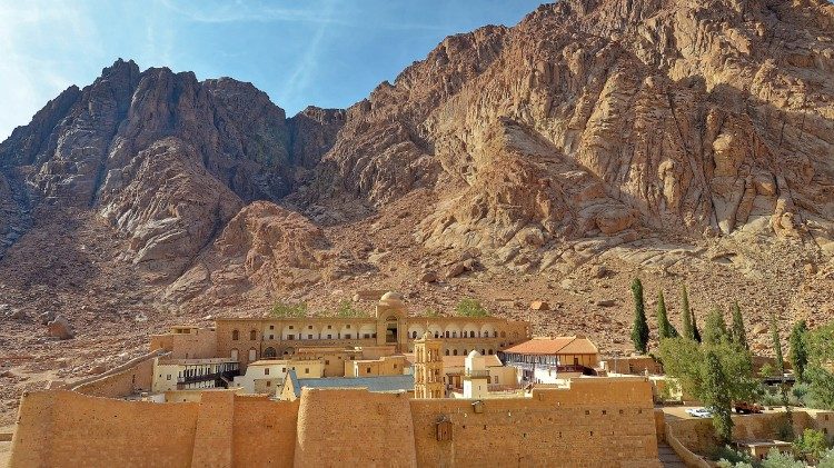 Vue sur le monastère Sainte Catherine, Sinaï