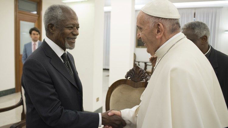 Papa Franjo i Kofi Annan