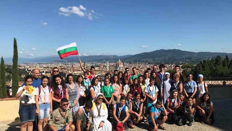 Български скаути на поклонничество в Италия