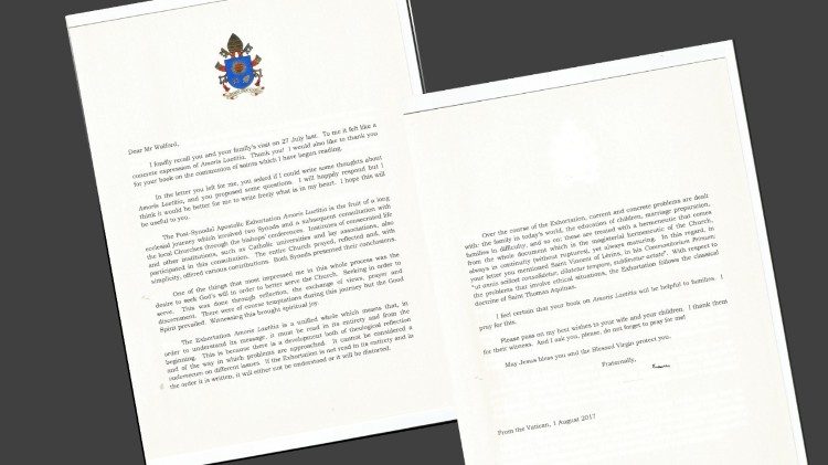 Pope Francis' letter to Stephen Walford