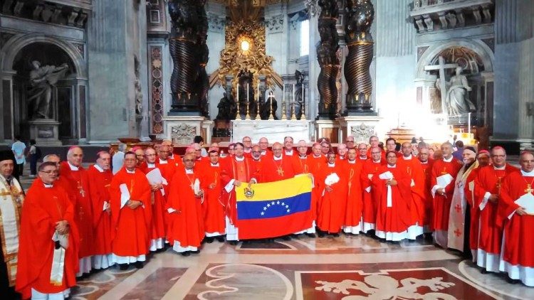 Los Obispos venezolanos celebraron la Eucaristía en la Basílica Vaticana