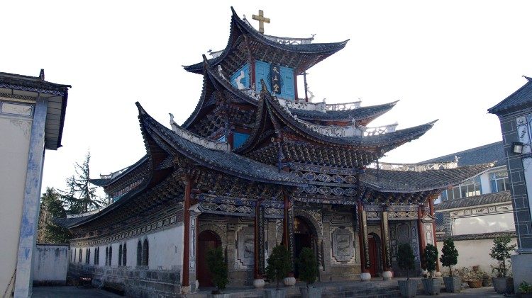 Ilustračná snímka: Katolícky kostol v čínskom Dali 