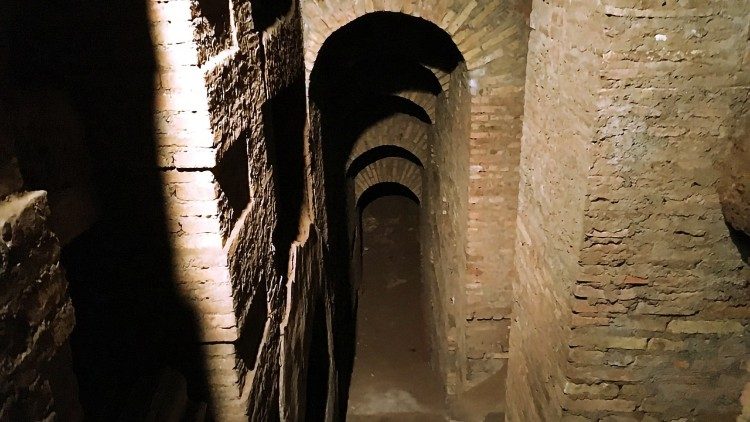 Catacombe antique de Rome. 