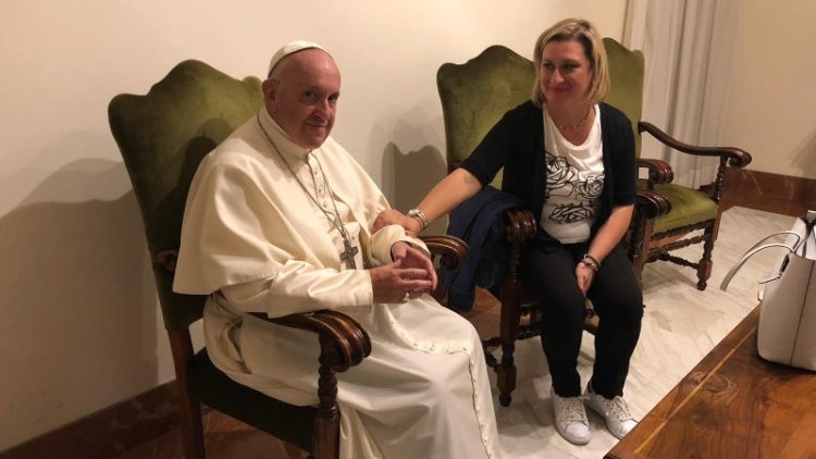 Papa Francesco incontra Antonietta Gargiulo