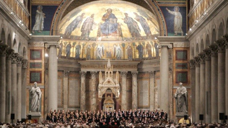 Концерт на сакрална музика в базиликата на Свети Павел в Рим