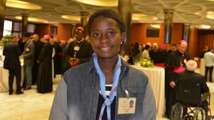 Henriette Camara, auditrice Guinée/Synode2018 (Photo: JP Bodjoko, SJ/Vaticannews)