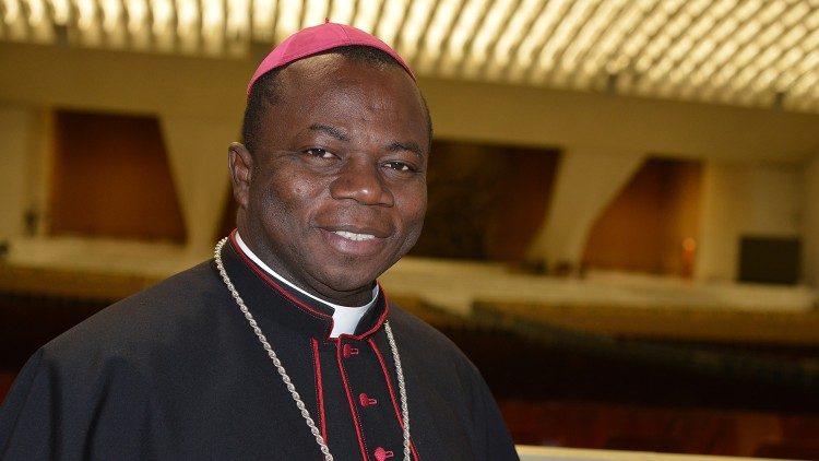 Mgr Alexis Alys Tagbino, évêque auxiliaire du diocèse de Kankan/Guinée (Photo: JP Bodjoko, SJ/Vaticannews)