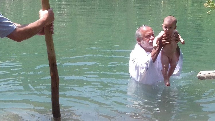 Eine Taufe im Jordan
