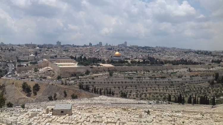 Изглед към Йерусалим от Маслинената гора