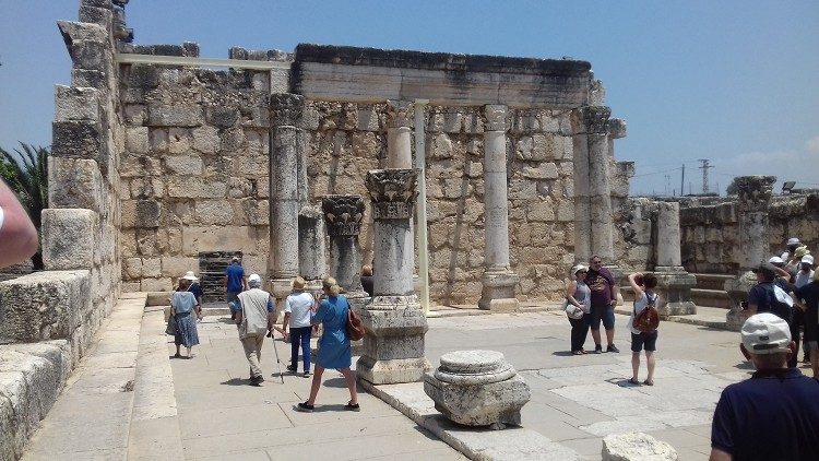 Synagoga v Kafarnaum, ilustrační foto