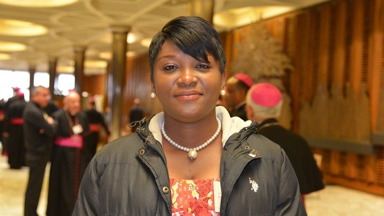 Mireille Mantantu Vita, une auditrice (de la RDC) au Synode des Évêque