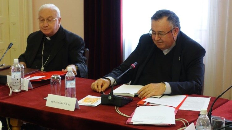 Vrhbosanski nadbiskup, kardinal Vinko Puljić i apostolski nuncij u BiH, nadbiskup Luigi Pezzuto