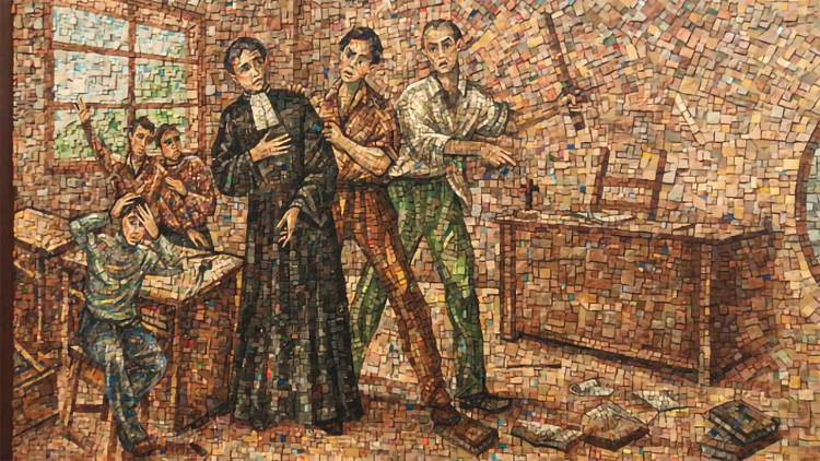 Mozaik de La Salle Szent Jánosról