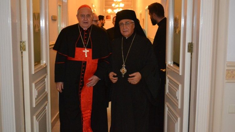 Momenti della visita del cardinale Leonardo Sandri in Libano